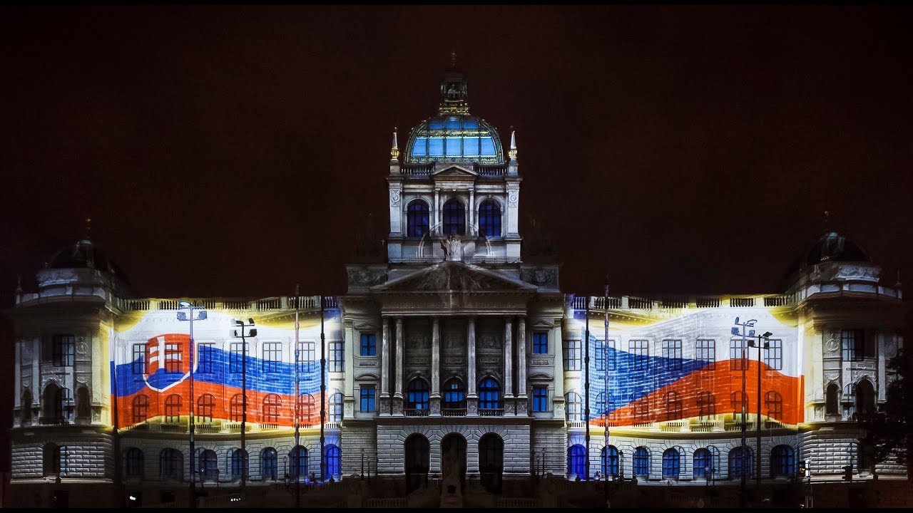 Projection mapping National Museum Prague