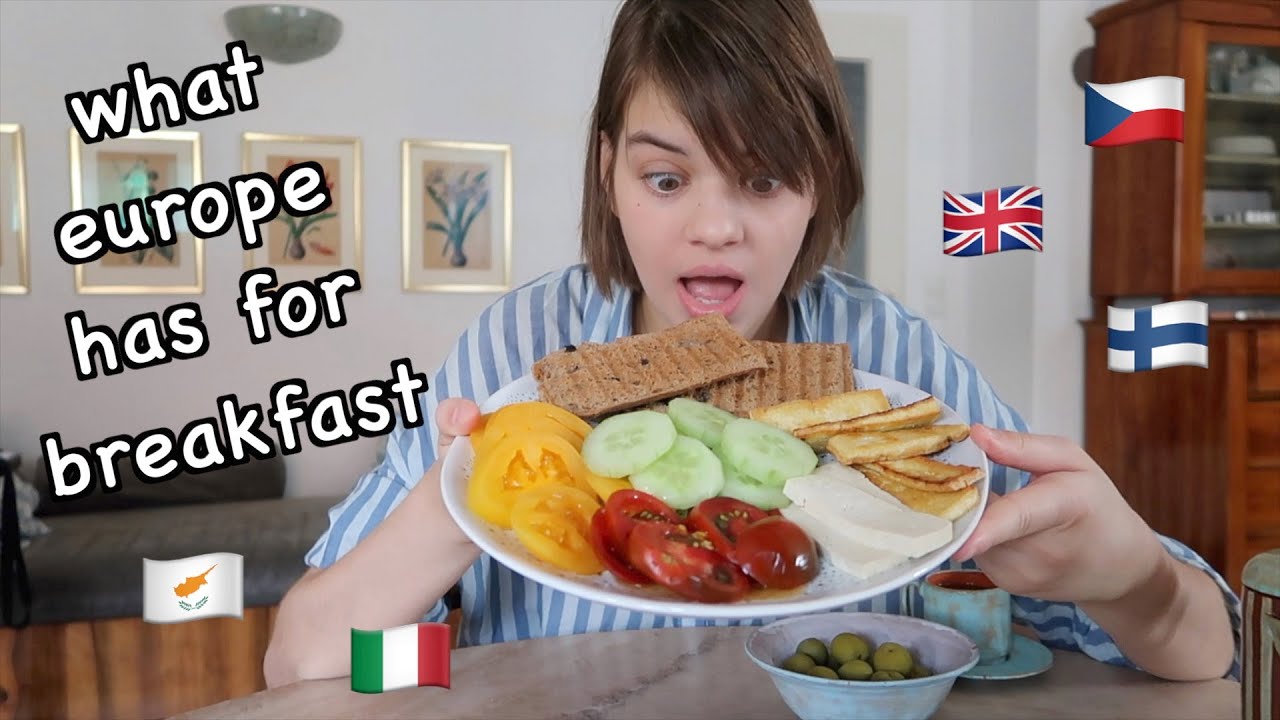 5 Different Breakfasts from around Europe (Finland, Cyprus, UK, Czech Republic, Italy) 🥐🍓🥒