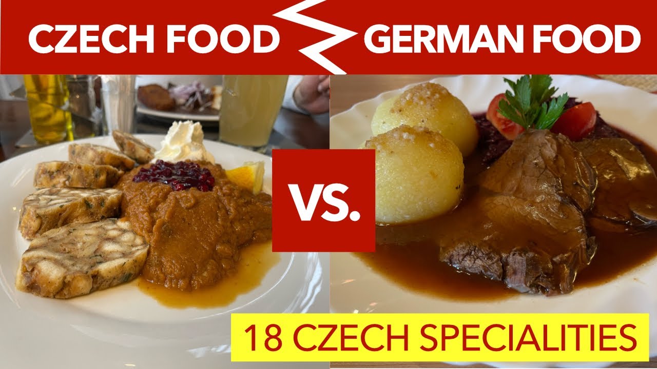 CZECH DISHES VS: GERMAN DISHES / 18 Foods in Czech Republic
