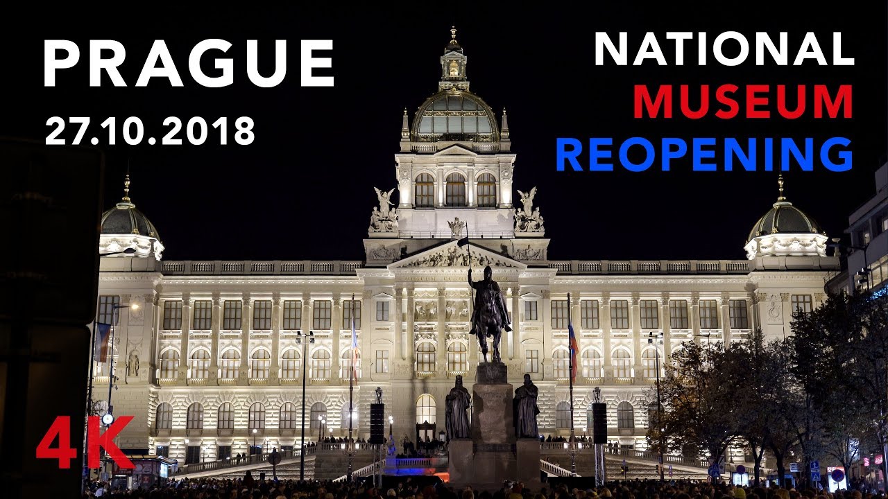 Prague National Museum Reopening and Video mapping show 27.10.2018